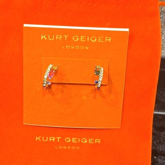 Kurt Geiger London Multi-Color Huggie Earrings - Picture 4 of 9
